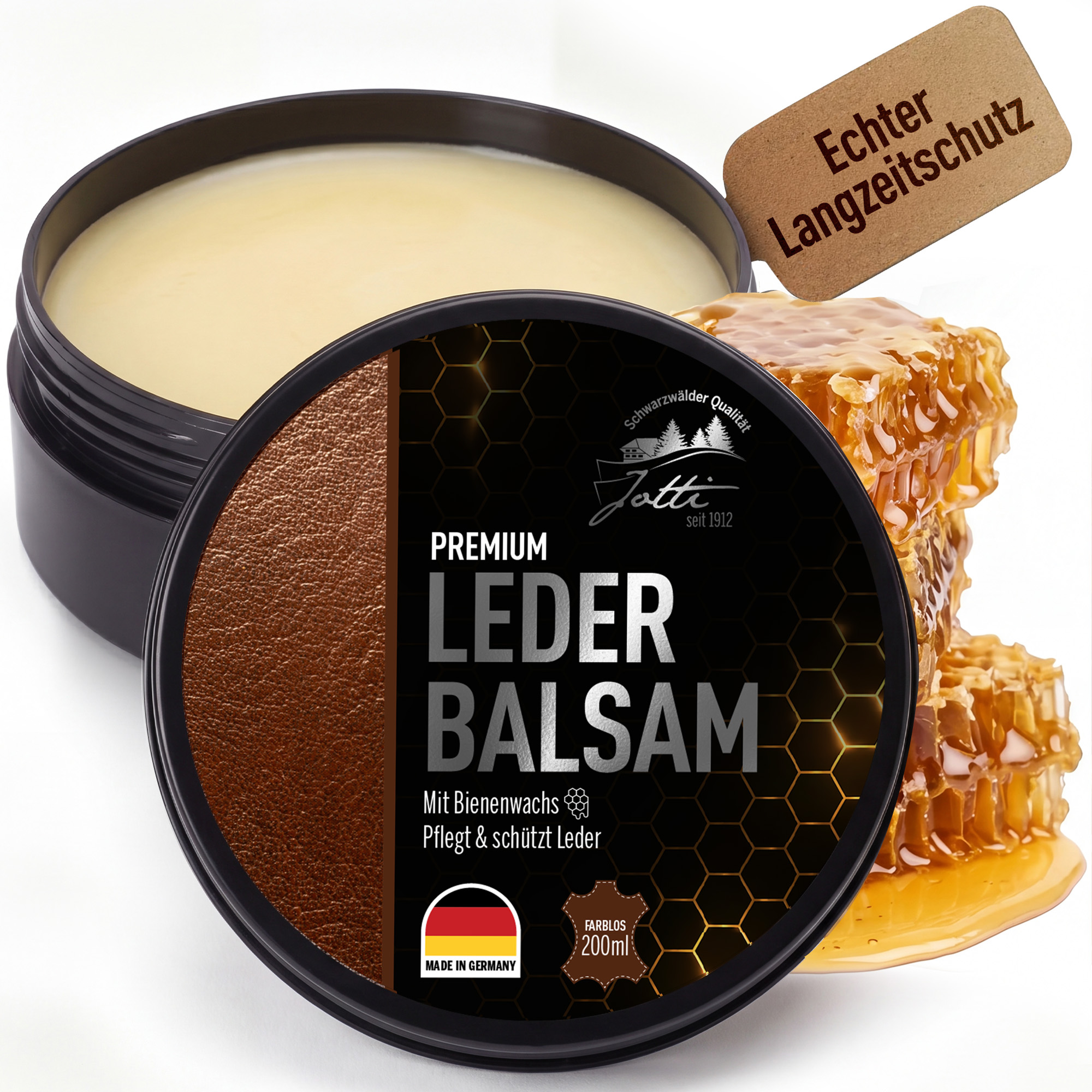 Jotti Lederbalsam mit Bienenwachs